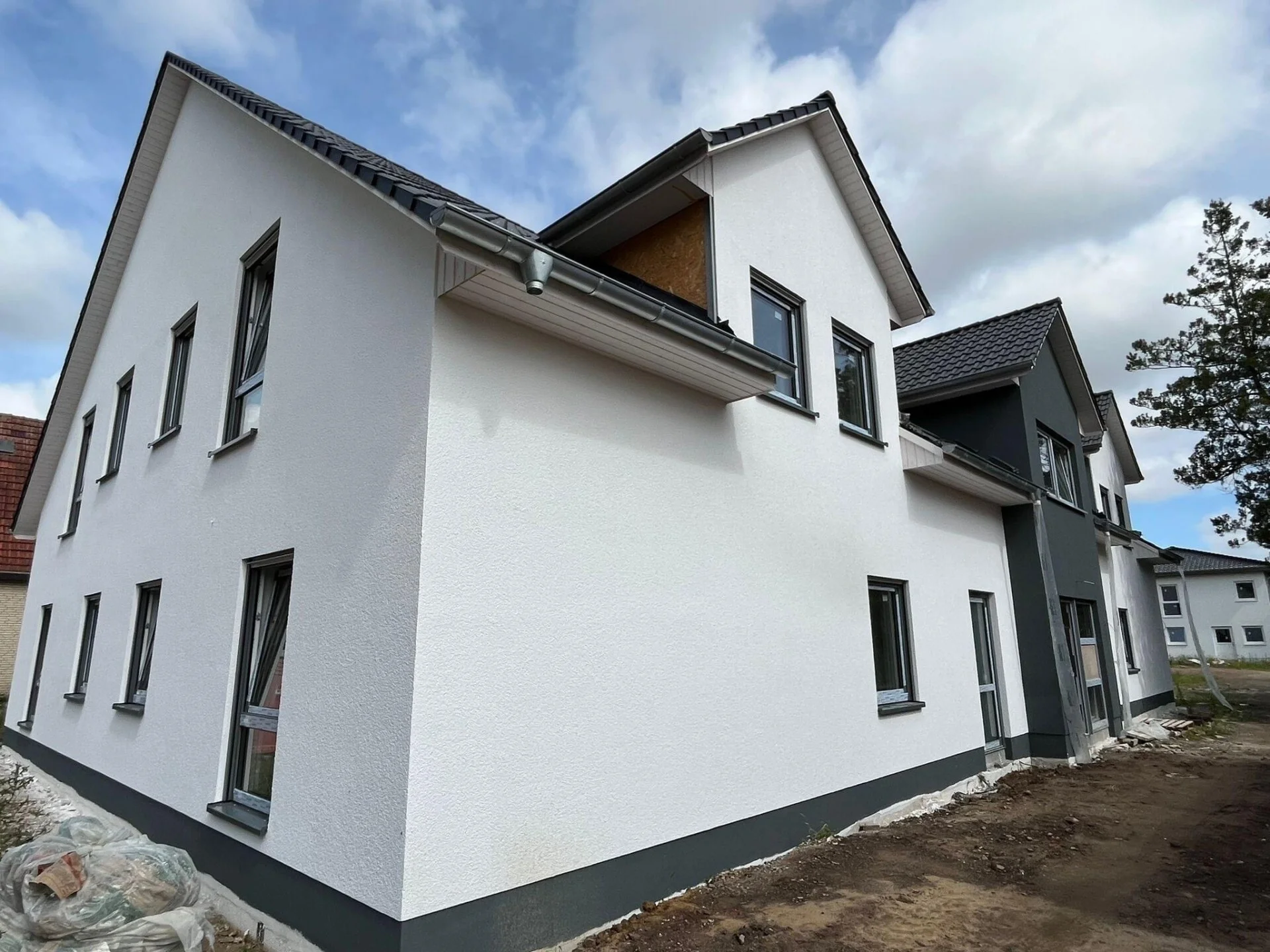 Wohngebäude mit Putzfassade